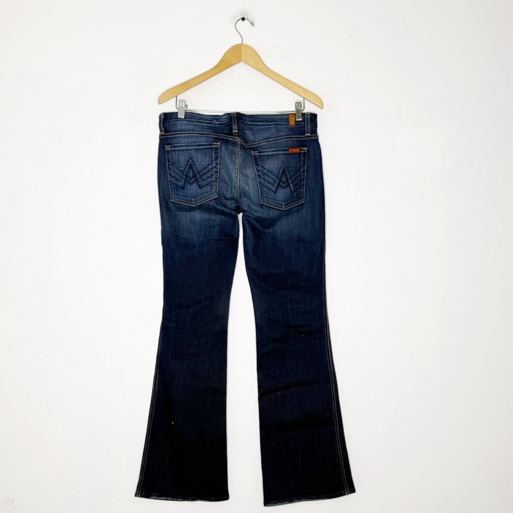 7 For All Mankind Lexie A-Pocket Jeans Size 31 Dark Wash - Picture 4 of 8